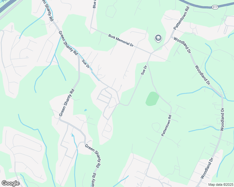 map of restaurants, bars, coffee shops, grocery stores, and more near 8116 Sue Drive in Ooltewah