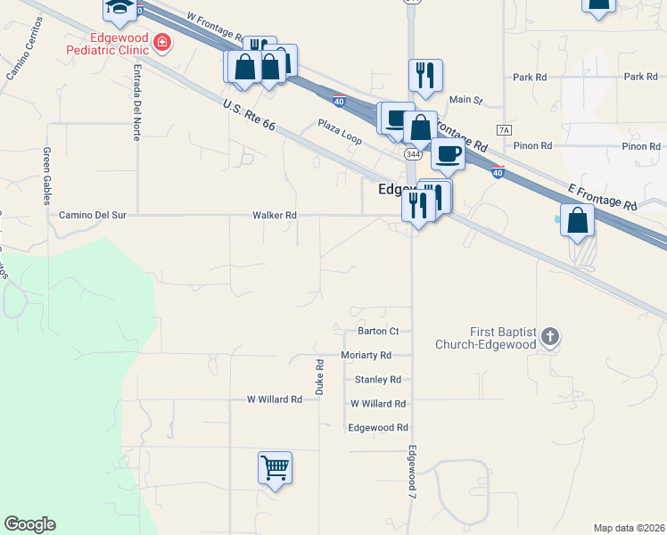 map of restaurants, bars, coffee shops, grocery stores, and more near 16 Cody in Edgewood