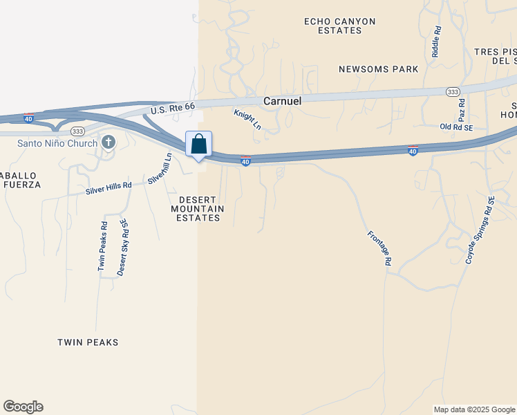 map of restaurants, bars, coffee shops, grocery stores, and more near 16 Dans Road Southeast in Albuquerque
