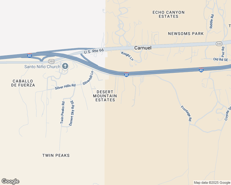 map of restaurants, bars, coffee shops, grocery stores, and more near 16964 I40 Frontage Road in Albuquerque