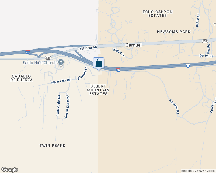 map of restaurants, bars, coffee shops, grocery stores, and more near 16964 I40 Frontage Road in Albuquerque