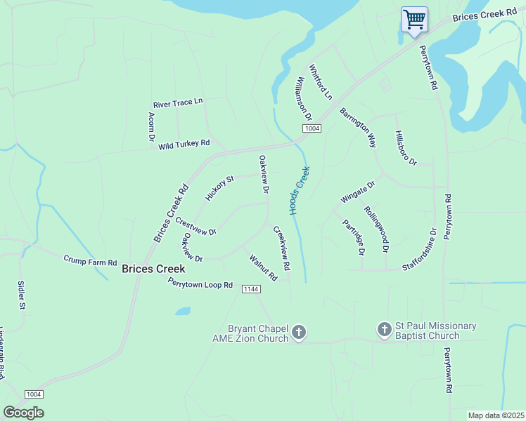 map of restaurants, bars, coffee shops, grocery stores, and more near 2301 Crestview Drive in New Bern