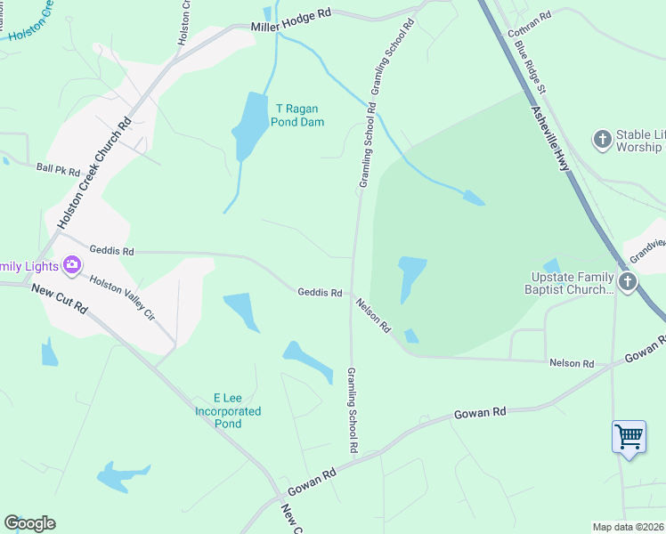 map of restaurants, bars, coffee shops, grocery stores, and more near 113 Orchard Spring Drive in Inman