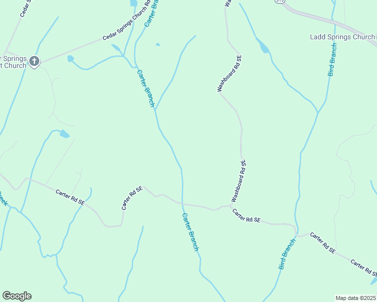 map of restaurants, bars, coffee shops, grocery stores, and more near 801 Carter Road Southeast in Cleveland