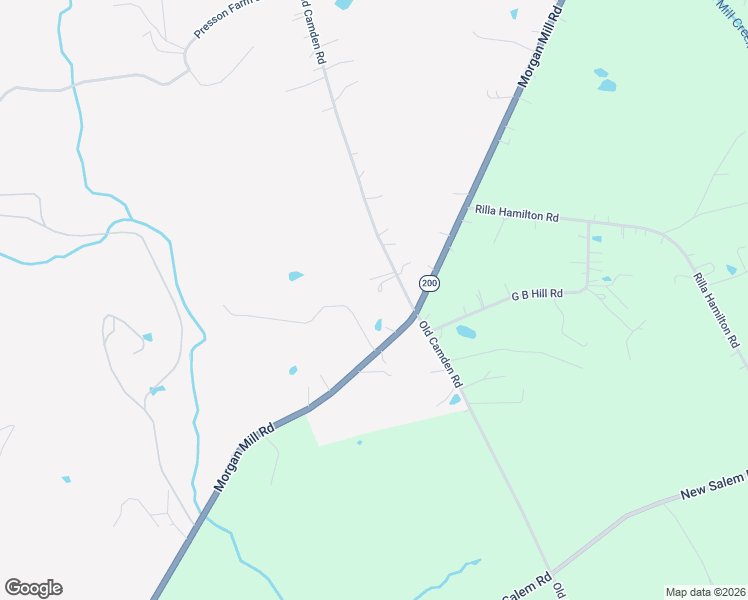 map of restaurants, bars, coffee shops, grocery stores, and more near 3211 Old Camden Road in Monroe