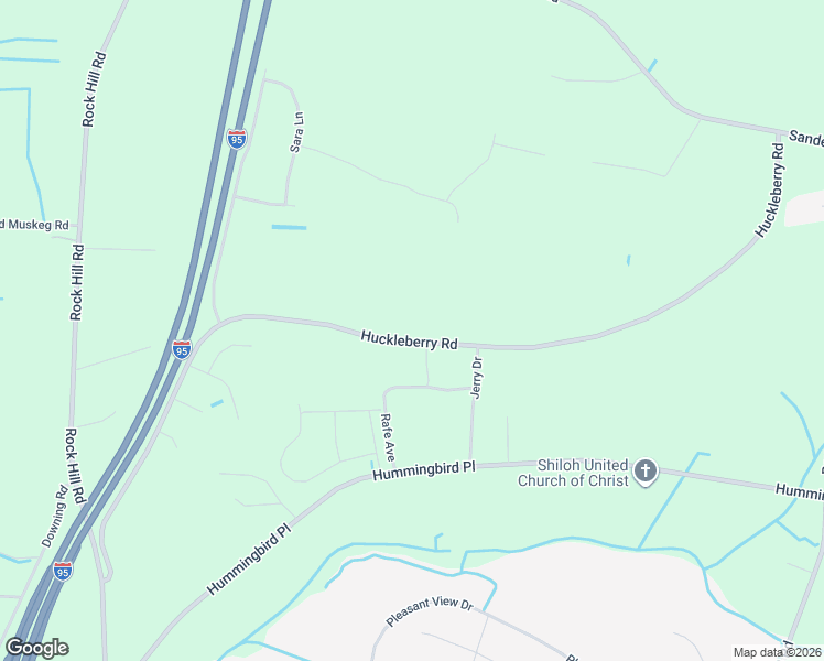 map of restaurants, bars, coffee shops, grocery stores, and more near 3965 Huckleberry Road in Fayetteville