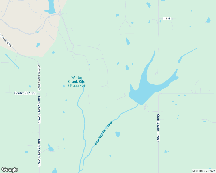 map of restaurants, bars, coffee shops, grocery stores, and more near 2360 County Road 1350 in Blanchard