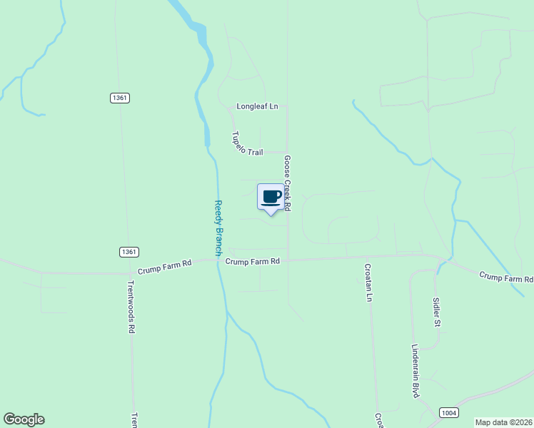 map of restaurants, bars, coffee shops, grocery stores, and more near 132 Pine Cove Road in Trent Woods