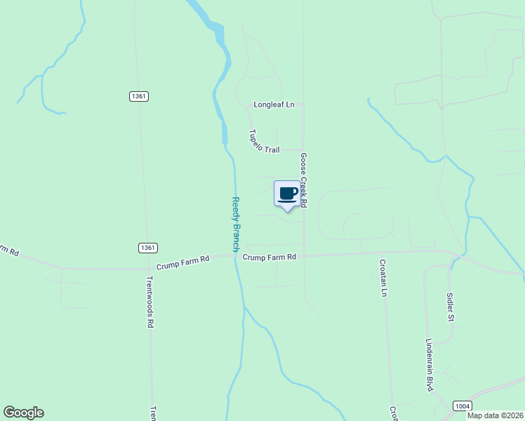 map of restaurants, bars, coffee shops, grocery stores, and more near 142 Pine Cove Road in Trent Woods