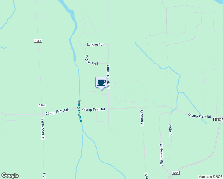 map of restaurants, bars, coffee shops, grocery stores, and more near 574 Deer Run Road in New Bern