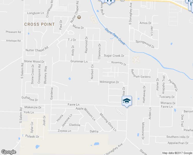 map of restaurants, bars, coffee shops, grocery stores, and more near 1465 Storie Drive in Conway