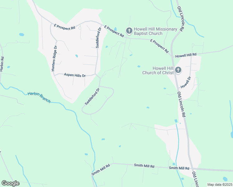 map of restaurants, bars, coffee shops, grocery stores, and more near 107 Saddleford Drive in Fayetteville