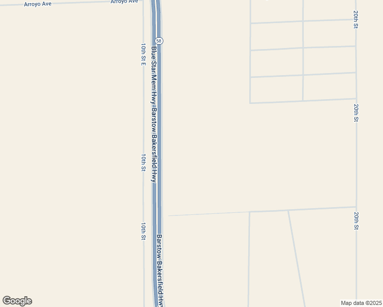 map of restaurants, bars, coffee shops, grocery stores, and more near Bishop Drive in Mojave