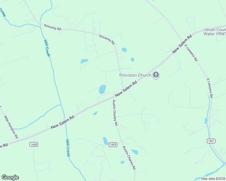 map of restaurants, bars, coffee shops, grocery stores, and more near 2805 New Salem Road in Monroe