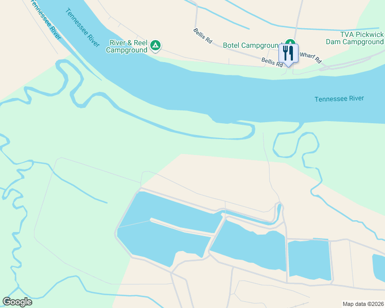 map of restaurants, bars, coffee shops, grocery stores, and more near 1099 Narrows Lane in Counce