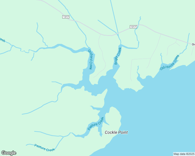 map of restaurants, bars, coffee shops, grocery stores, and more near 445 Peninsula Drive in Oriental