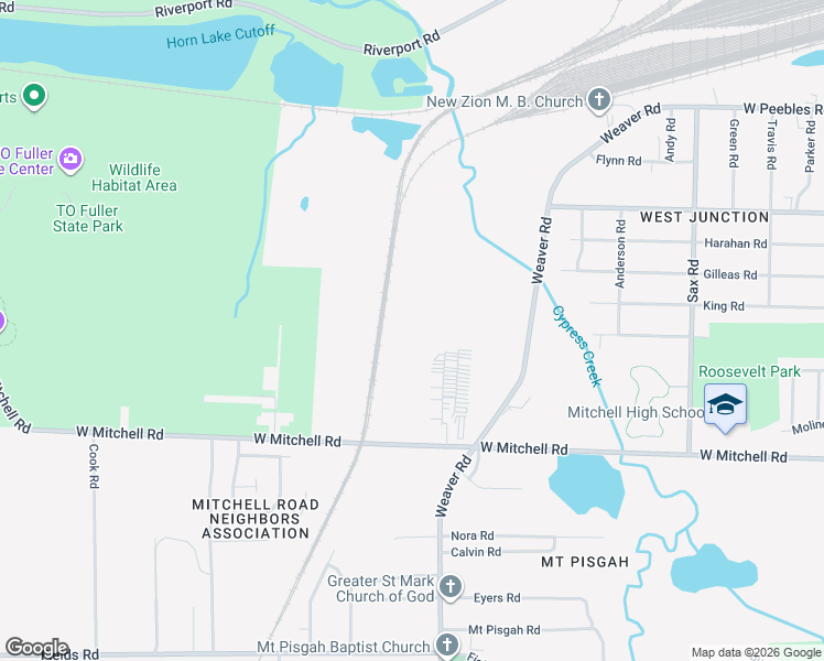 map of restaurants, bars, coffee shops, grocery stores, and more near 1028 Meda Street in Memphis
