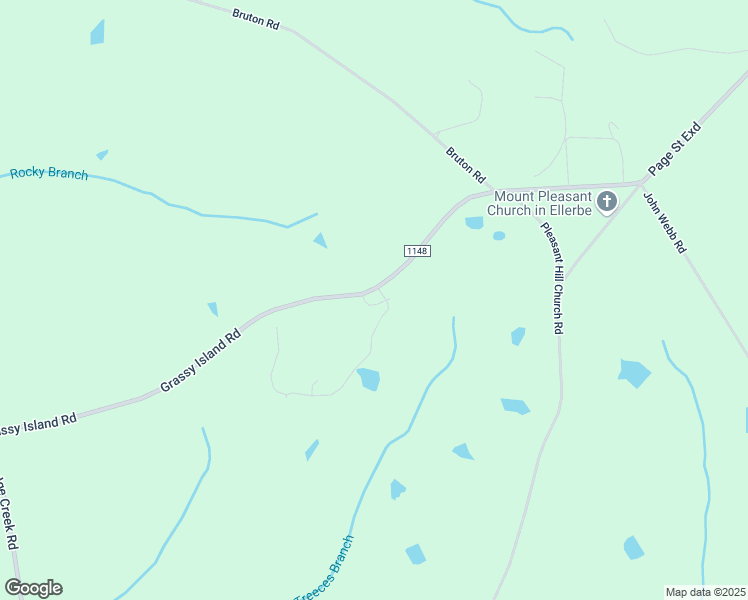 map of restaurants, bars, coffee shops, grocery stores, and more near 1089 Grassy Island Road in Ellerbe