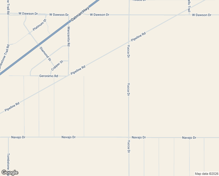 map of restaurants, bars, coffee shops, grocery stores, and more near 5867 South Ponderosa Road in Kingman