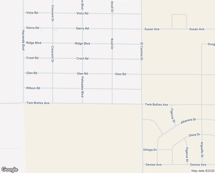 map of restaurants, bars, coffee shops, grocery stores, and more near Wilson Drive in California City