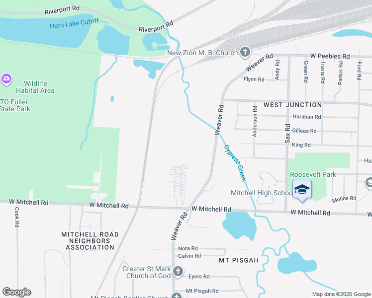 map of restaurants, bars, coffee shops, grocery stores, and more near 1028 Meda Street in Memphis