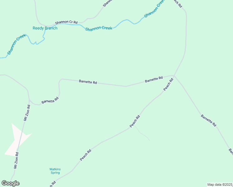 map of restaurants, bars, coffee shops, grocery stores, and more near 1529 Barnett Road in Goodspring