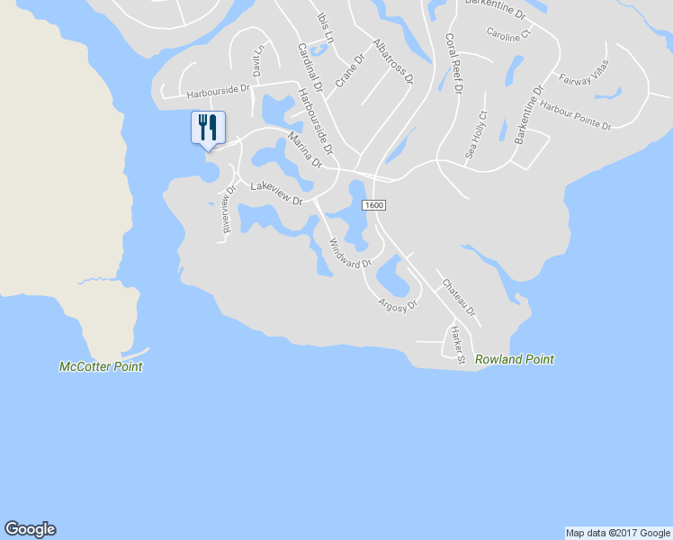 map of restaurants, bars, coffee shops, grocery stores, and more near 7152 Windward Drive in New Bern