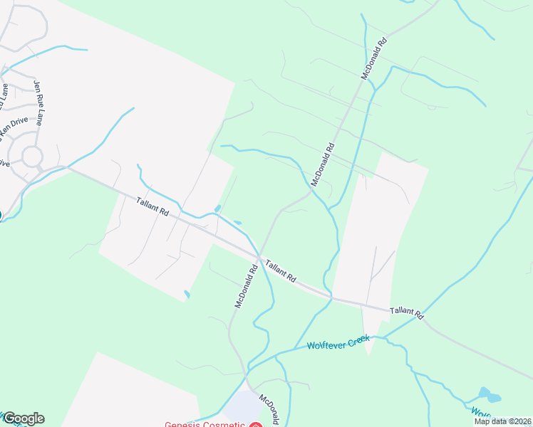 map of restaurants, bars, coffee shops, grocery stores, and more near 5017 McDonald Road in McDonald