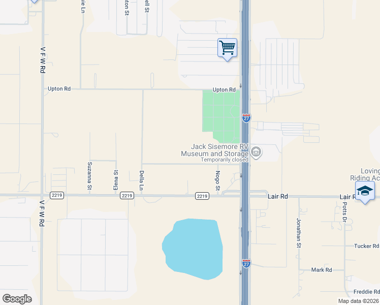 map of restaurants, bars, coffee shops, grocery stores, and more near 7680 Back Acres Road in Amarillo