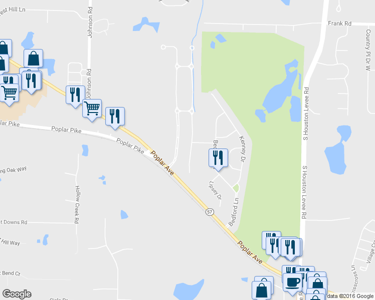 map of restaurants, bars, coffee shops, grocery stores, and more near 3239 Wetherby Cove in Germantown
