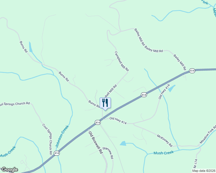 map of restaurants, bars, coffee shops, grocery stores, and more near 155 Campbell Mill Road in Travelers Rest