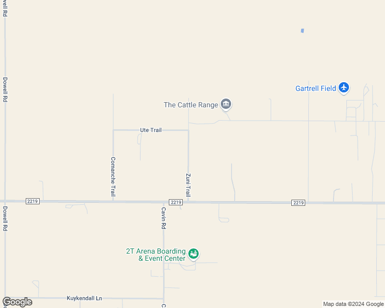 map of restaurants, bars, coffee shops, grocery stores, and more near 14251 Zuni Trail in Amarillo