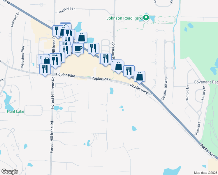 map of restaurants, bars, coffee shops, grocery stores, and more near 3216 Hollow Creek Road in Germantown