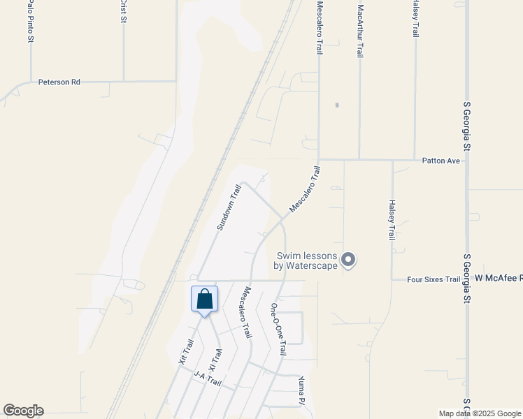 map of restaurants, bars, coffee shops, grocery stores, and more near 14250 Sundown Trail in Amarillo
