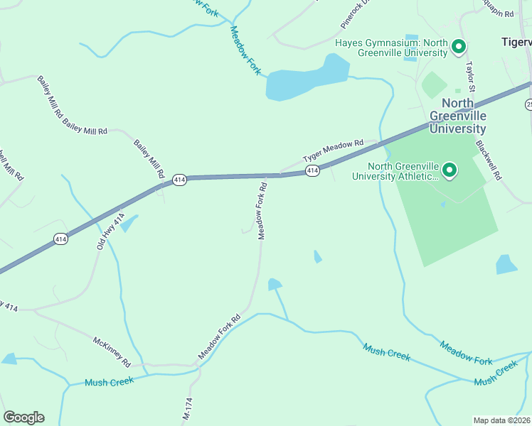 map of restaurants, bars, coffee shops, grocery stores, and more near 300 Meadow Fork Road in Travelers Rest