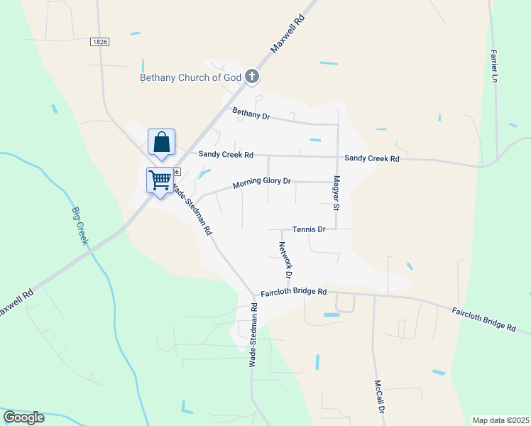 map of restaurants, bars, coffee shops, grocery stores, and more near 800 Canavarel Street in Stedman