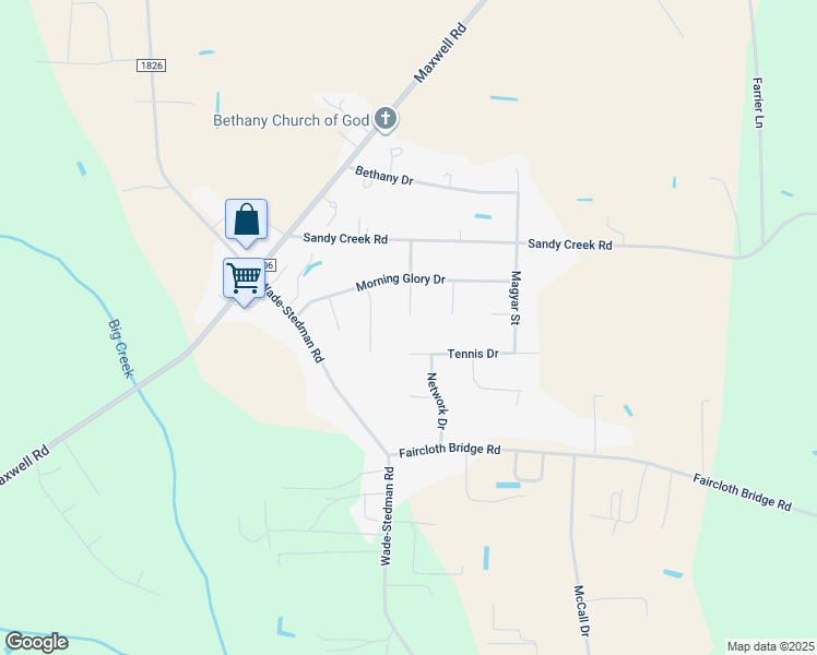 map of restaurants, bars, coffee shops, grocery stores, and more near 800 Canavarel Street in Stedman