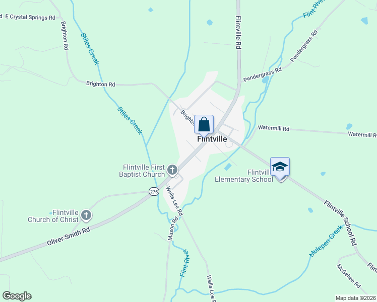 map of restaurants, bars, coffee shops, grocery stores, and more near 241 Flintville Road in Flintville
