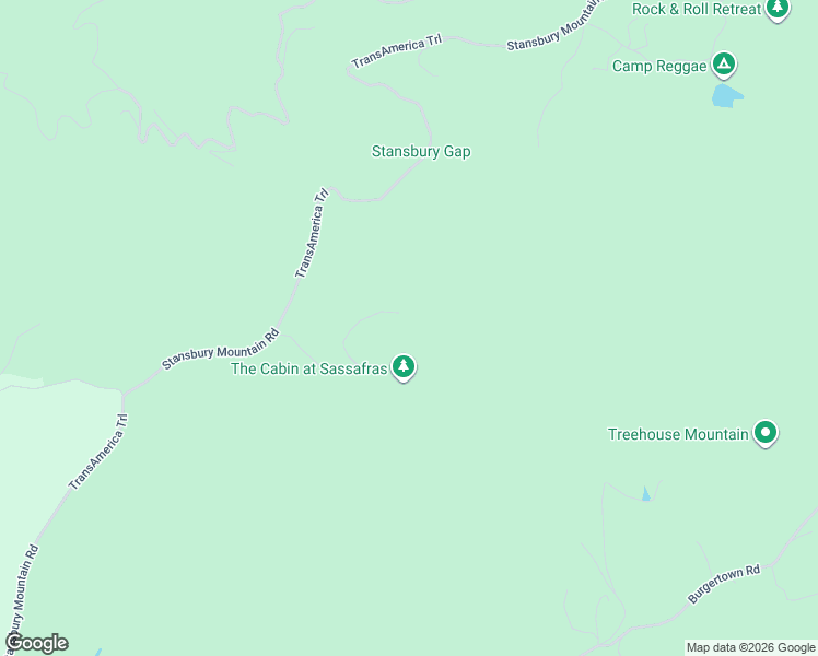 map of restaurants, bars, coffee shops, grocery stores, and more near 266 Sassasfras Ridge Road in Turtletown