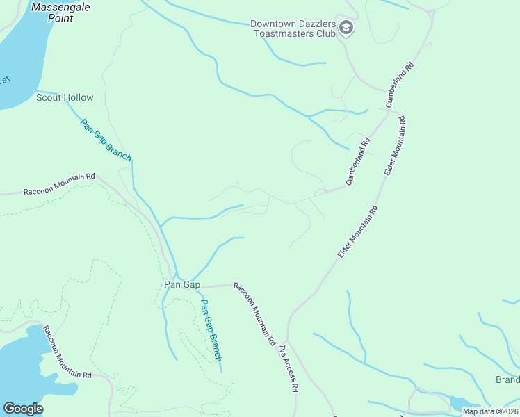 map of restaurants, bars, coffee shops, grocery stores, and more near 3 Cliff Top Lane in Chattanooga