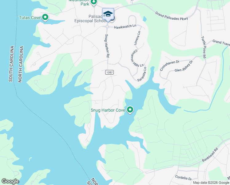 map of restaurants, bars, coffee shops, grocery stores, and more near 18354 New Mark Avenue in Charlotte