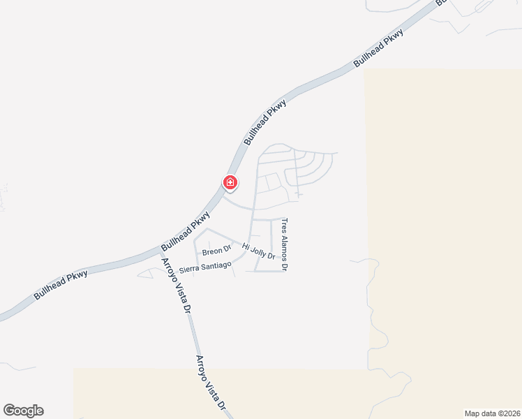 map of restaurants, bars, coffee shops, grocery stores, and more near Camino Real in Bullhead City