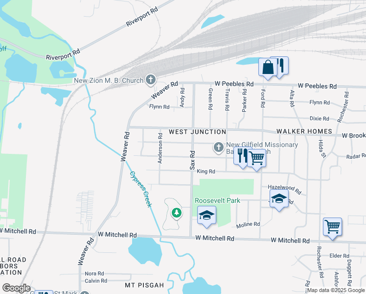 map of restaurants, bars, coffee shops, grocery stores, and more near 685 Harahan Road in Memphis