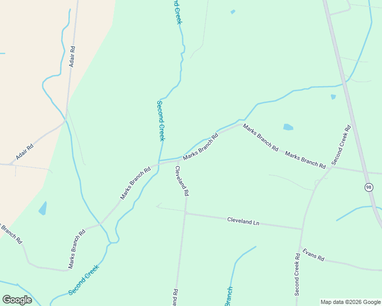 map of restaurants, bars, coffee shops, grocery stores, and more near 25 Cleveland Road in Leoma