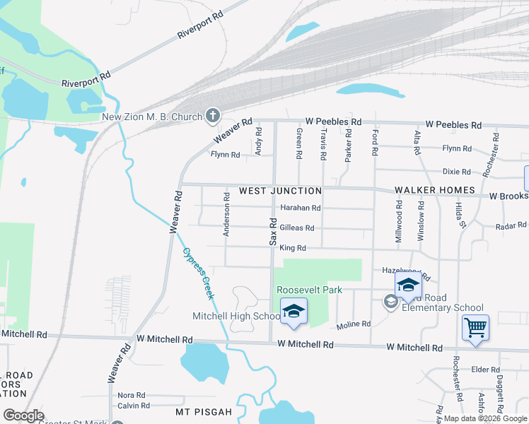 map of restaurants, bars, coffee shops, grocery stores, and more near 685 Harahan Road in Memphis