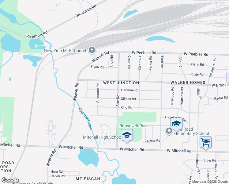 map of restaurants, bars, coffee shops, grocery stores, and more near 685 Harahan Road in Memphis