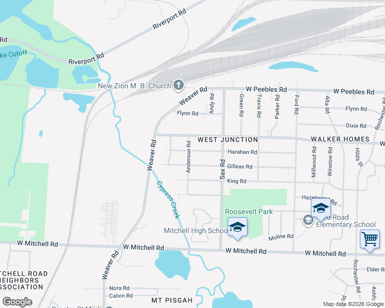 map of restaurants, bars, coffee shops, grocery stores, and more near 773 Harahan Road in Memphis