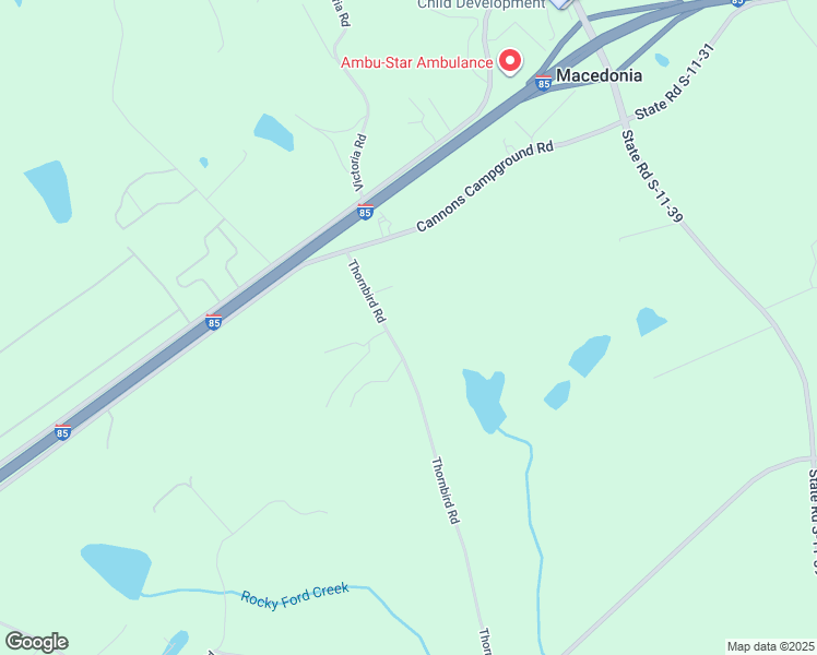 map of restaurants, bars, coffee shops, grocery stores, and more near 157 Thornbird Rd in Cowpens