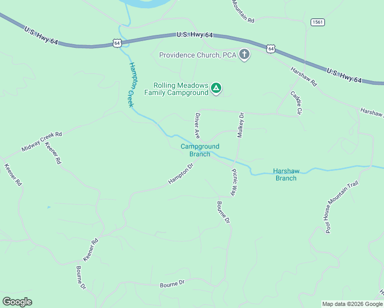 map of restaurants, bars, coffee shops, grocery stores, and more near 166 Hampton Avenue in Murphy