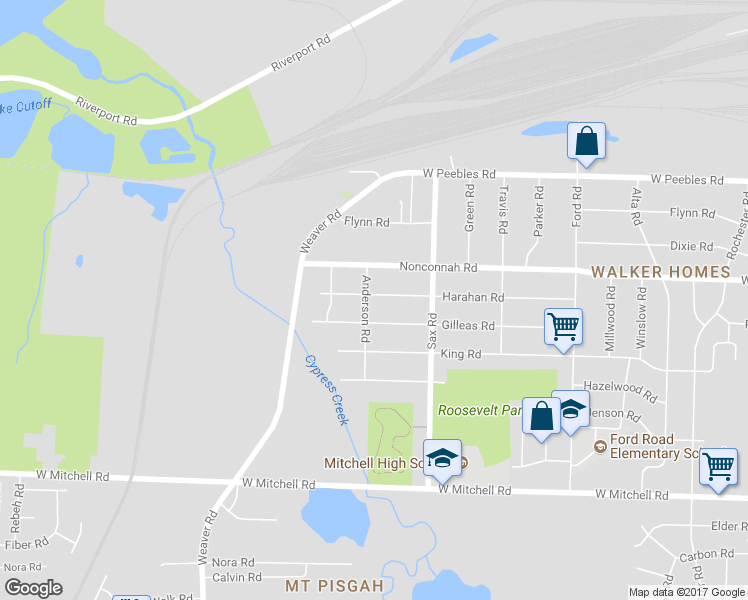 map of restaurants, bars, coffee shops, grocery stores, and more near 773 Harahan Road in Memphis